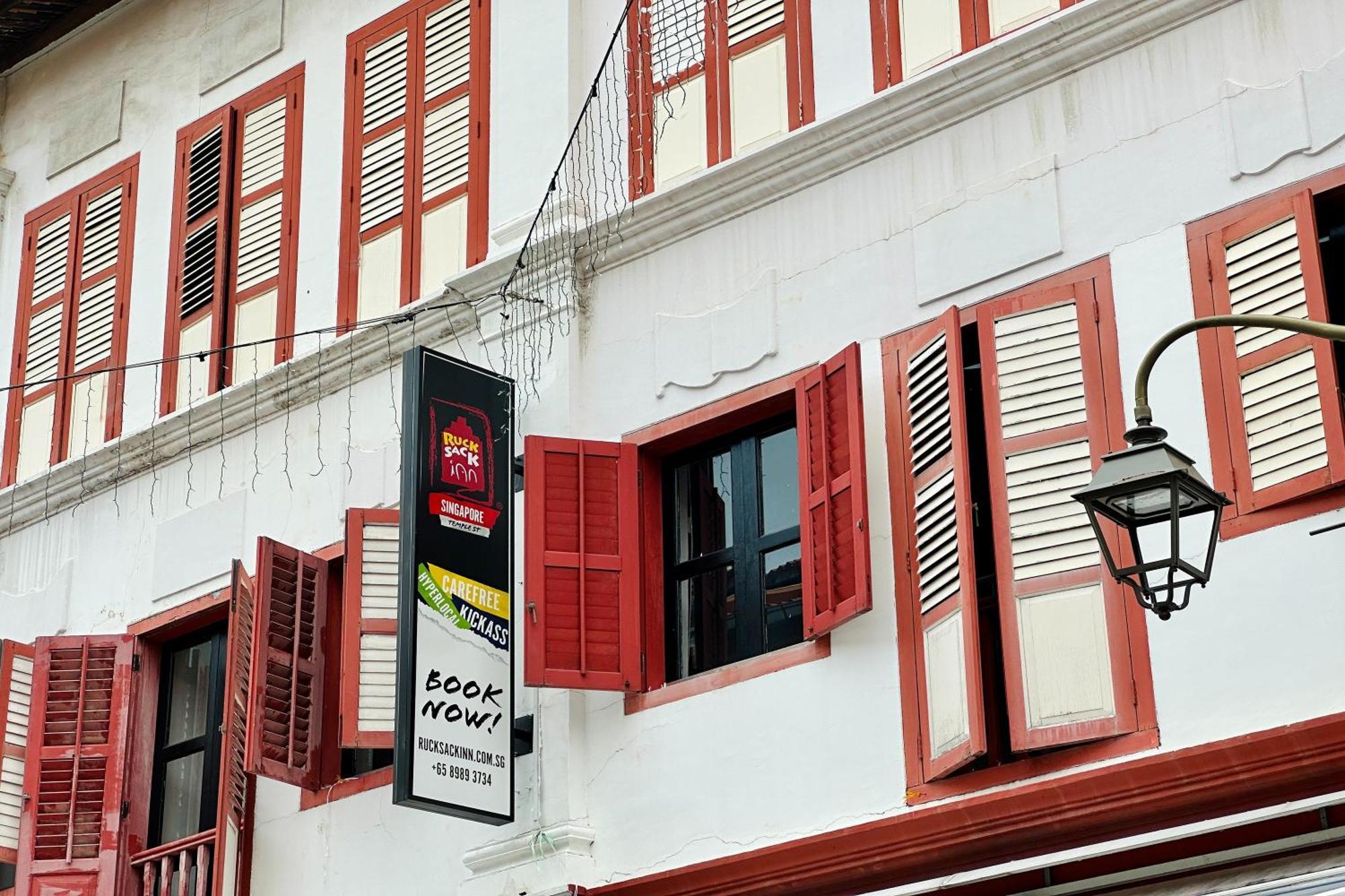 Rucksack Inn Temple Street Szingapúr Kültér fotó