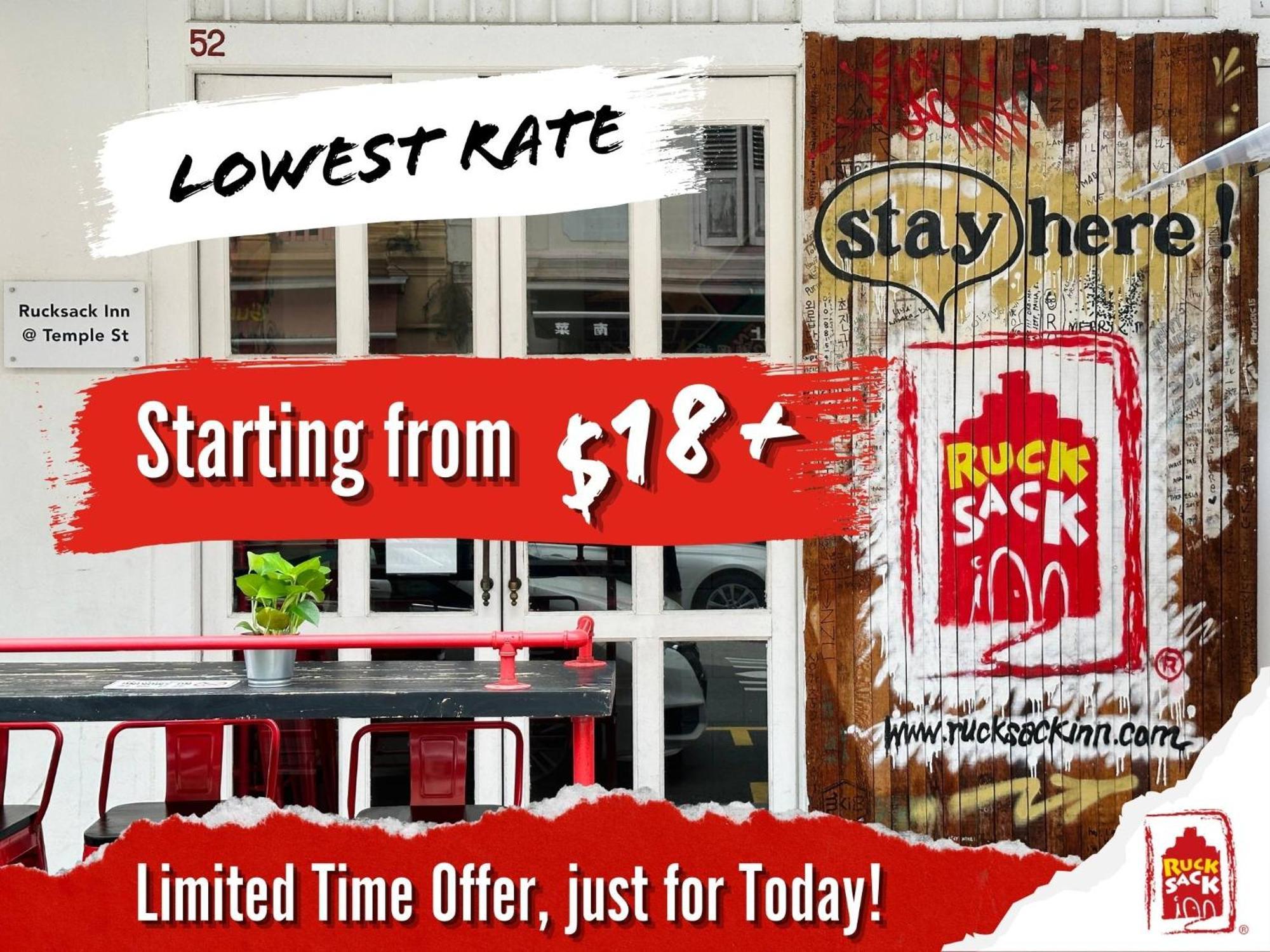 Rucksack Inn Temple Street Szingapúr Kültér fotó